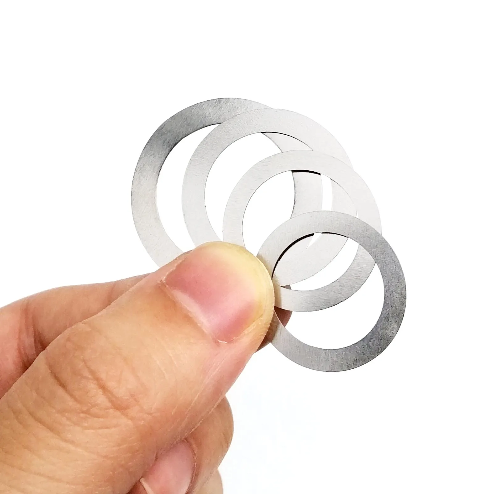Ultra Thin Stainless Steel Shim Washer Assortment Kit – Mix Sizes 0.1mm to 0.3mm