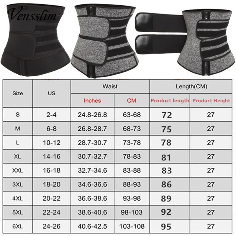 Waist Trainer Corset Trimmer Belt for Women Weight Loss Sweat Strap Body Shaper Belly Cincher Sports Girdle Fat Burner Band 2