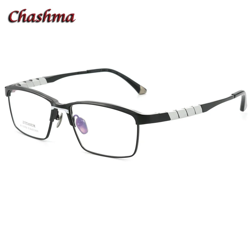 

Chashma Male Glasses Frame Pure Titanium Optical Eyewear Designer Fashion Optic Myopia Degree Prescription Lens for Men