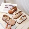 Children's Leather Shoes Spring Autumn Versatile Kids Mary Jane Shoes Fashion Embroidered Flower Causal Princess Shoes for Girls 3