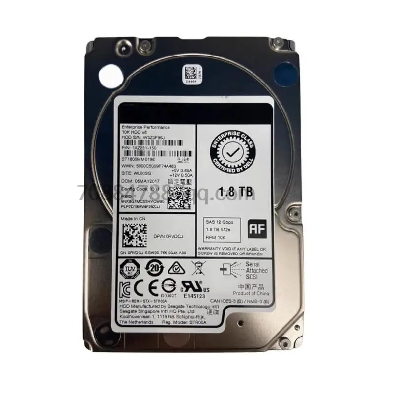 

original 100% authentique 1.8T 10K 2.5 SAS 12G 0RVDCJ ST1800MM0198