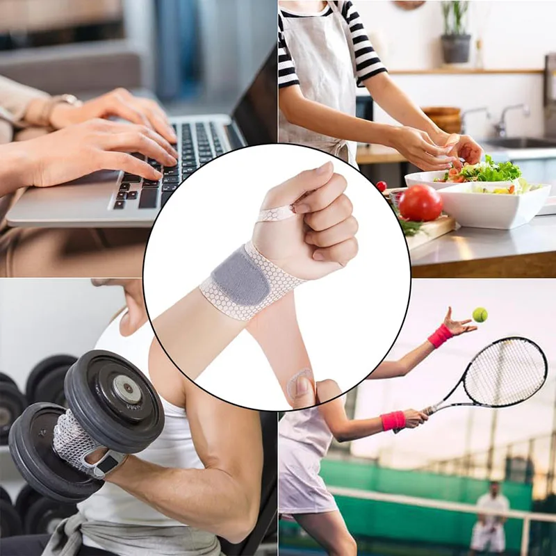 Fixed Spandex Sport Wrist Guard Wrist Sprain Tendonitis With Fastener Tape Wristband Ultra Thin Joint Brace Badminton Basketball
