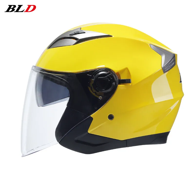 

New BLD-708 Double Visor Open Face Motorcycle Helmet Men Women Electric Motorbike Safety Riding Jet Casco Moto Capacete DOT ECE