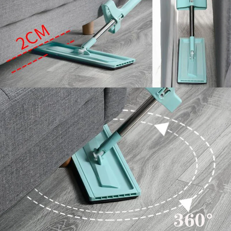 Serpillère Torsadée Microfibre 360° - Manche Télescopique - Essorage Facile - Pour Sols Durs