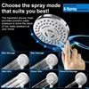 8/10Inch Bathroom Shower Set Adjustable High Pressure Shower System with 5mode Hand Showerhead Stainless Steel Shower Faucet Set 3