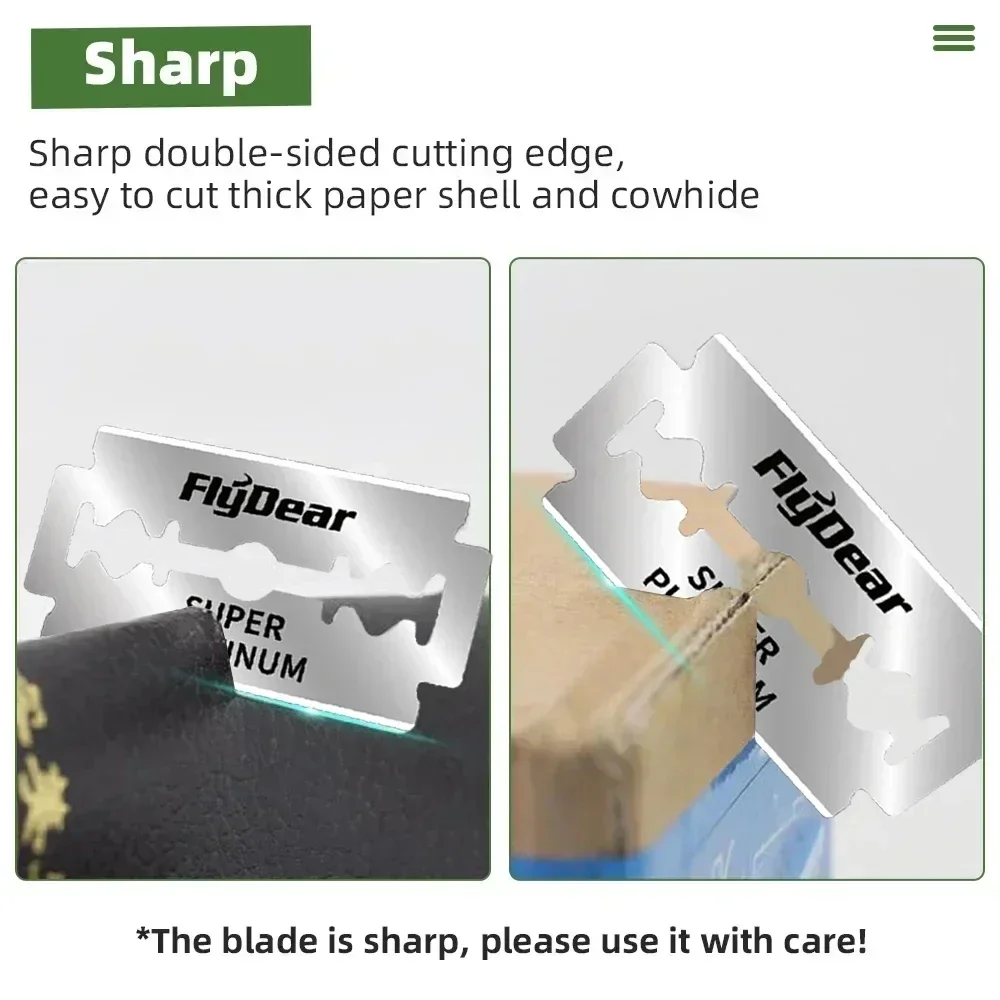 Tool with Replaceable Precision Shave for Men’s Face/Hair Removal | Pro Barber Blades | Durable Design for Smooth Grooming