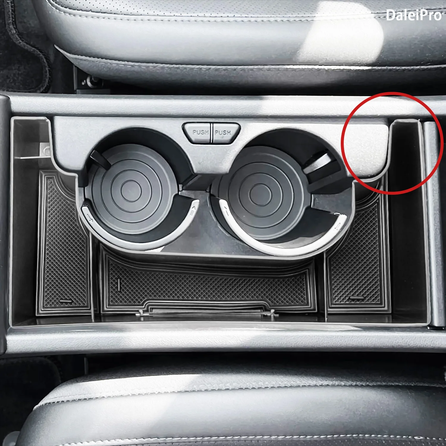 Nouveau 2024] GAFAT Hyunda-i Kona SX2 2024 2025 Boîte De Rangement Pour Console Centrale, Kona 2024 Accoudoir Plateau Boîte À Gants, Compatible Avec Accessoires Hyundai Kona 2024 (Rouge