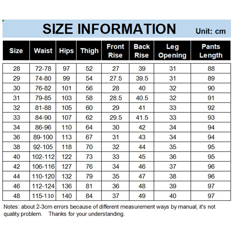 Summer Pants Men Streetwear Pencil 