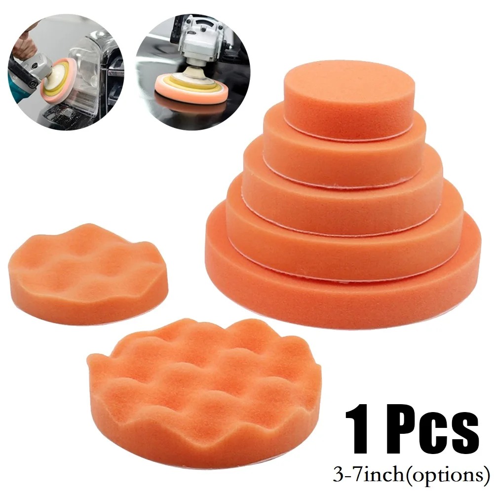 1PC 3-7inch Polishing Special Sponge Disc Waxing Pad Sponge Polishing Foam Pads For RO/DA Car Polisher Automotive Grinding Tool	