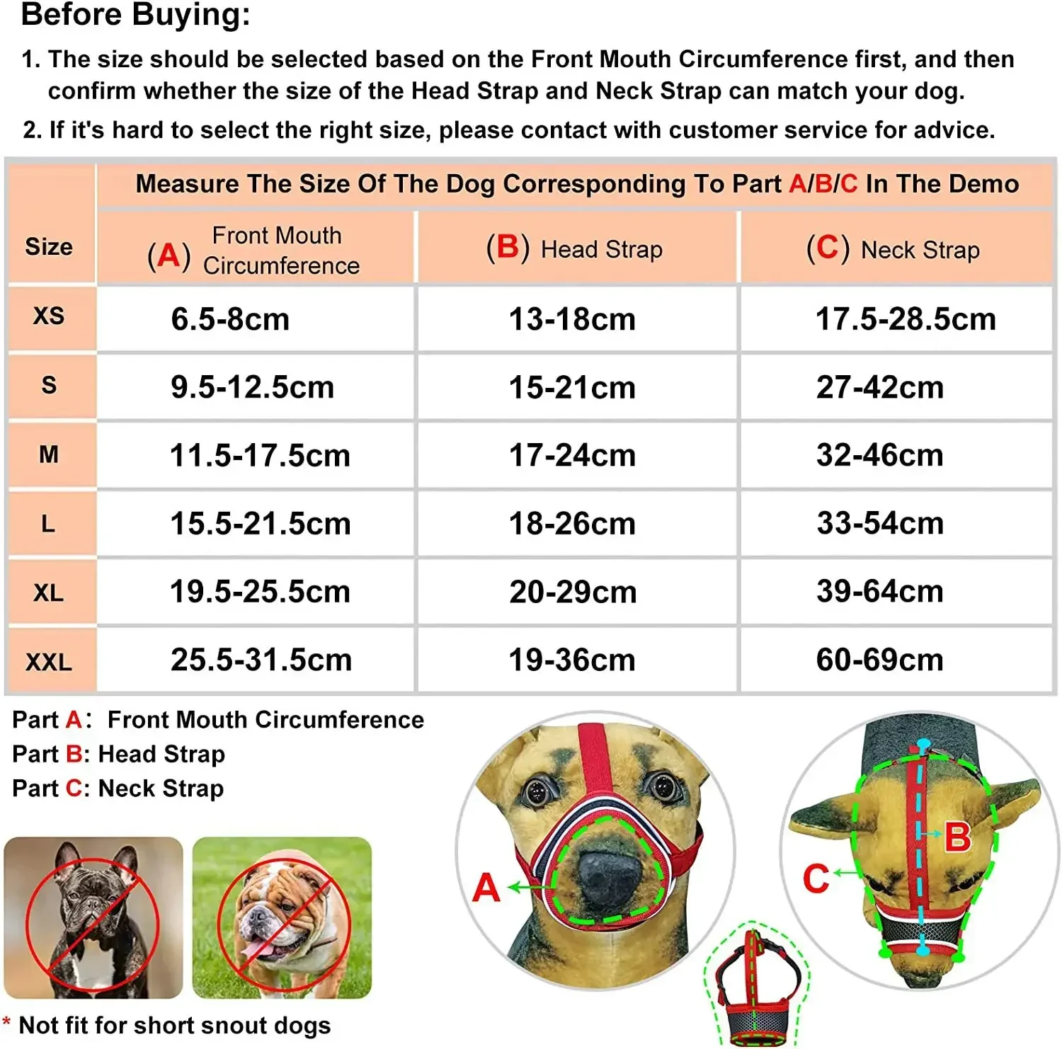 Reinforced with Breathable Mesh and Adjustable Ring Pet Mouth Cover Dog Mouth Cover Reflective Soft Nylon Mouth Cover 5