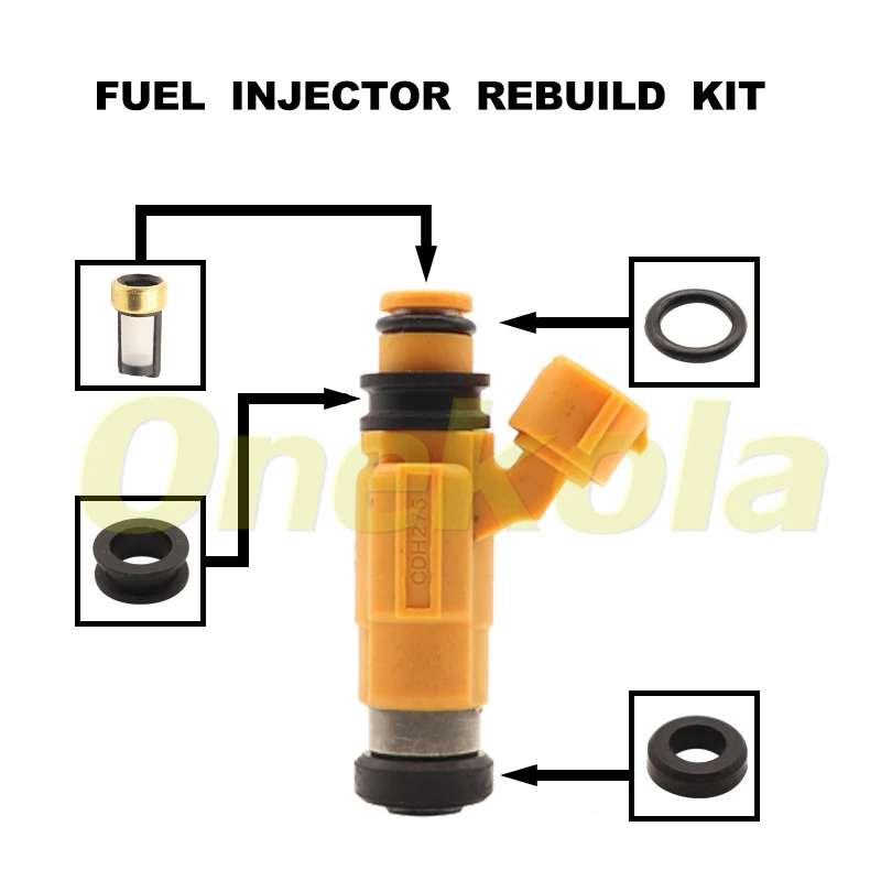 Fuel Injector Seal O-Ring Kit Seals Filters for Mitsubishi Magna TH TJ 6G74 3.5L V6 CDH275 MD319792 AW347305