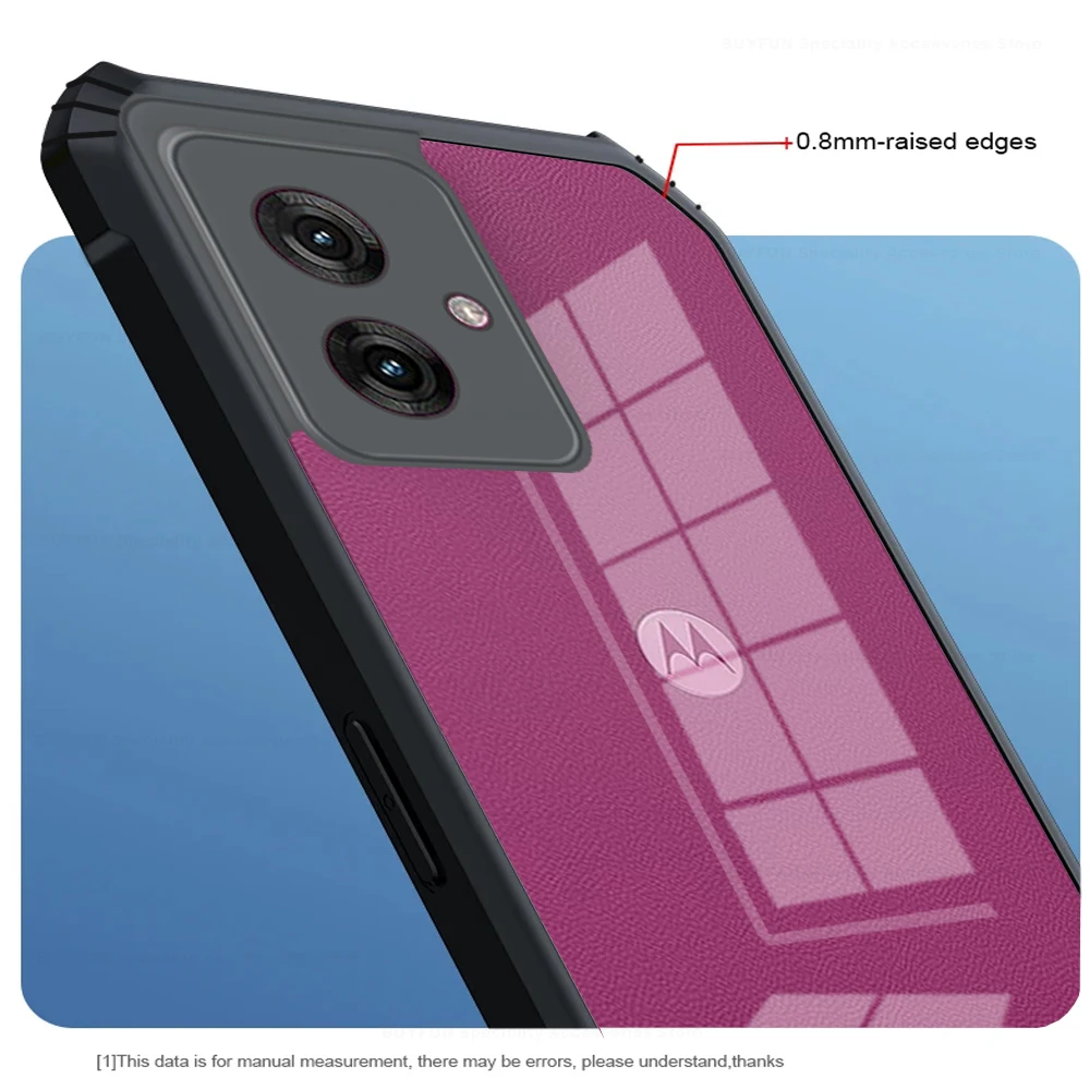 Crystal Clear Shockproof Armor Case – Hard PC+TPU – for Motorola Moto G 5G (2024)