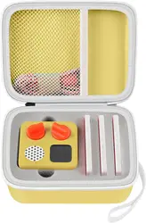 Compact Travel Case for Kids' Audio & Music Player - Green (Yellow)
