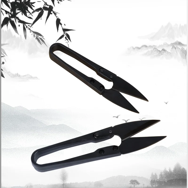 

Carbon Steel Sewing Scissors Trimming Nippers U Shape Clippers Yarn Stainless Steel Embroidery Craft Scissors Tailor