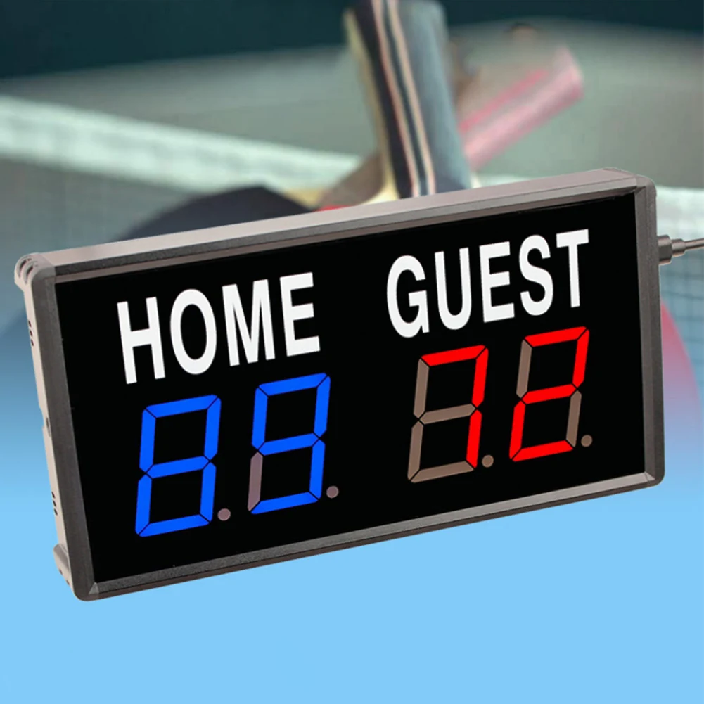 Description Picture 5 of item4-Digit LED Electronic Score Keeper Scoreboard with Remote for Basketball Ping Pong Table Tennis for Tennis Score Keeper