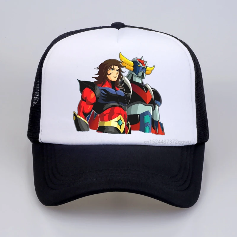 

Men 192 Vitru Grendizer Goldorak UFO Robot baseball cap 100% Cotton cool summer Mesh Breathable trucker cap hat