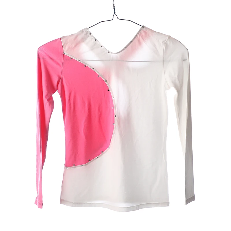 Figure Skating T-Shirt Girls Women'S Top Adult Training Competition Patinaje Skating Modal Fabric Gymnastics Suit