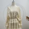 Don&Judy Bohemian Maternity Wedding Dresses Elegant Ruffles Pleated Chiffon Beach Party Bride Long Gown Rustic Vestidos De Novia 5