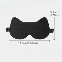 Masque de sommeil pour enfants, 3D stéréoscopique, bloquant la lumière, confortable, non pressant, doux pour les yeux, respirant, masque de nuit pour les voyages 6