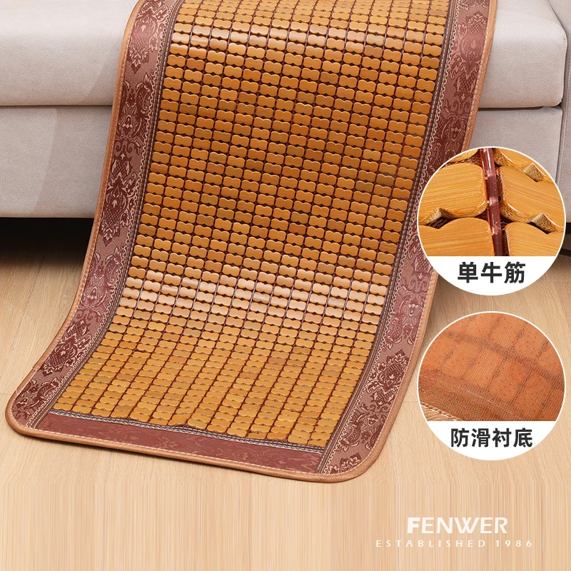 thumbnail image 1 of Cojín de sofá de bambú carbonizado FENWER, tapete de mahjong de verano, cojín característico chino, 1 of 5