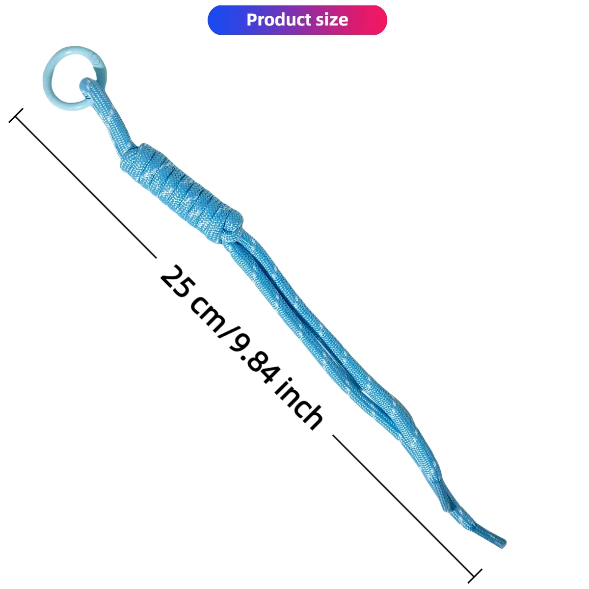 Vibrant Nylon Woven Rope Charms for Keychain and Bag Pendant Accessories