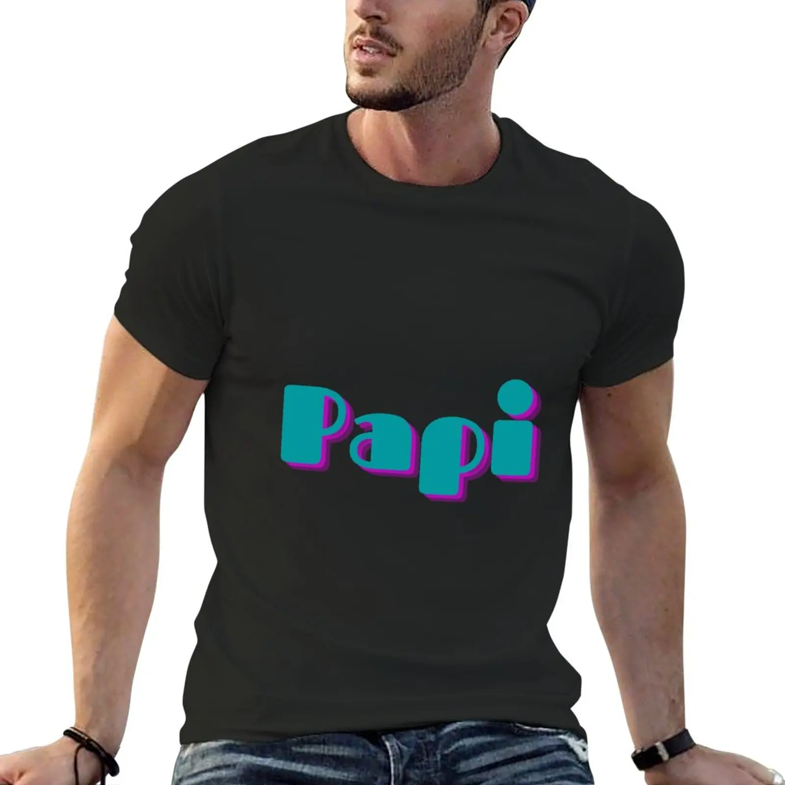 

Papi T-Shirt funnys summer top mens t shirt