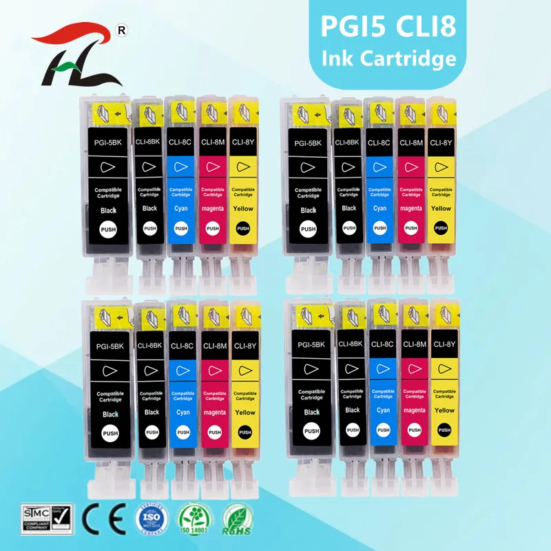 

Compatible Ink Cartridge PGI-5 CLI-8 PGI5 CLI8 for Canon PIXMA iP4200 iP4300 iP4500 MP500 iP5200 MP530 MP600 MP610 MP800 PRINTER