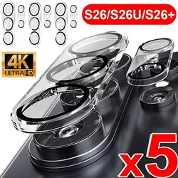 Premium Tempered Glass Camera Lens and Screen Protector Set - Anti - Scratch Cover - 5Sets (For S26)