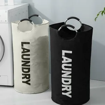 Extra-Large Waterproof Laundry Basket with Padded Handle - Foldable, Multi-Purpose Storage for Bathroom, Laundry Room, Balcony 1