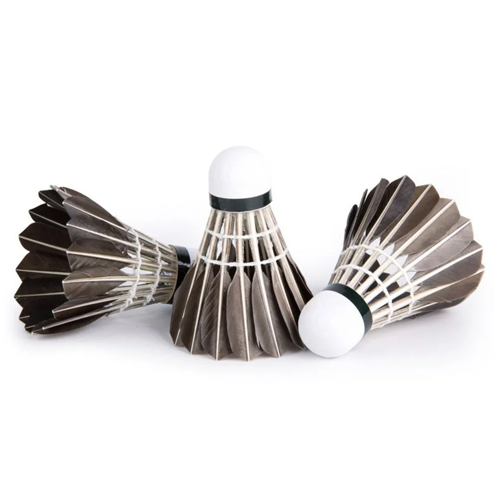 Description Picture 4 of itemProfessional Badminton Shuttlecock Black Goose Feather Badminton Shuttlecock Training Sport Badminton Ball