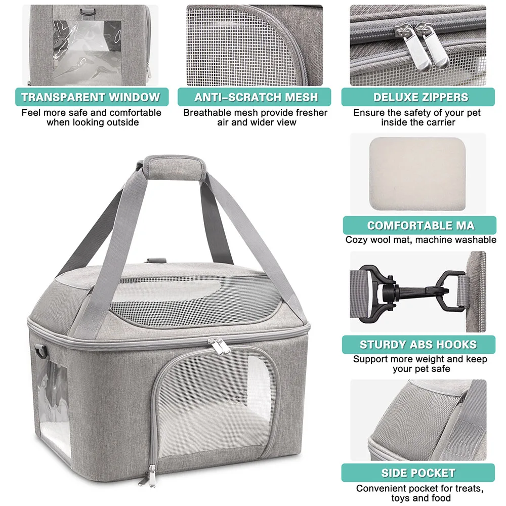 Pet Backpack Breathable Cat & Small Dog Carrier - PeticaDeals