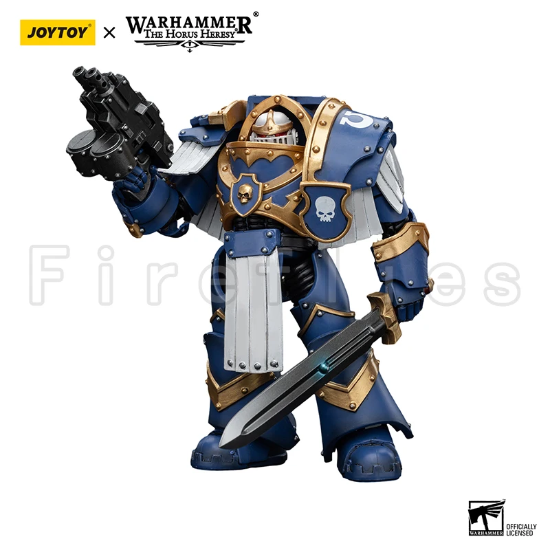 HiPlay JoyToy Warhammer 40K Collectible Figure: Grey Knights Interceptor Squad Interceptor with Incinerator 1:18 Scale Action Figures JT8971