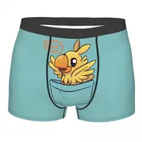 Pocket Chocobo Boxer Shorts For Homme 3D Printed Male Science Game Final Fantasy Underwear Panties Briefs Soft Underpants 1