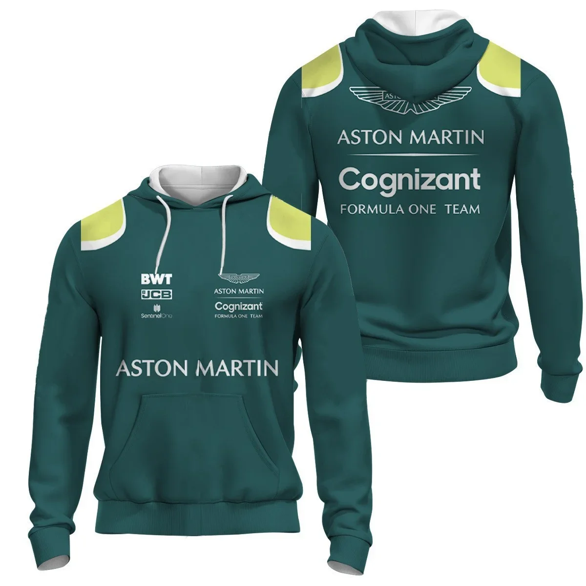 Sudadera con capucha Aston Racing con impresión 3D, conjuntos familiares a juego, sudadera con capucha informal, cómoda y de gran tamaño estilo hip hop, otoño e invierno