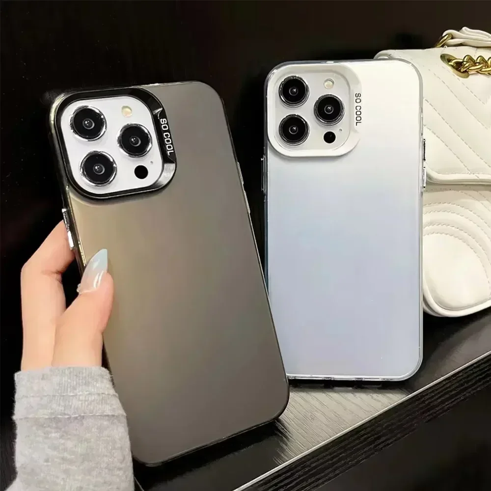 Electroplate Silver Shockproof Phone Case with IMD Technology
