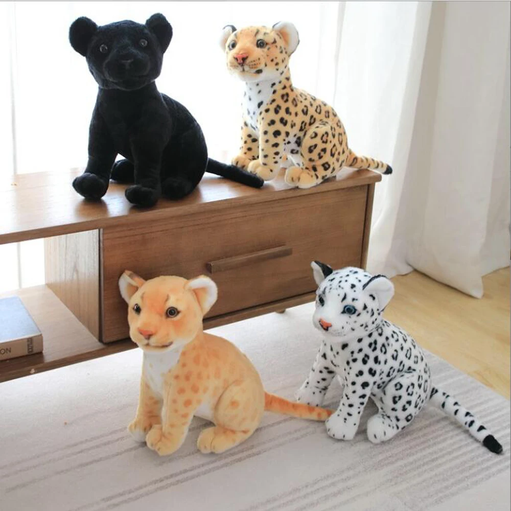 

Cartoon Lion Leopard Stuffed Children Plush Toy Birthday Gift