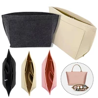 Insert Lined Felt Bag Fits LongChamp Tote Support Lined Storage Cosmetic Bag 1