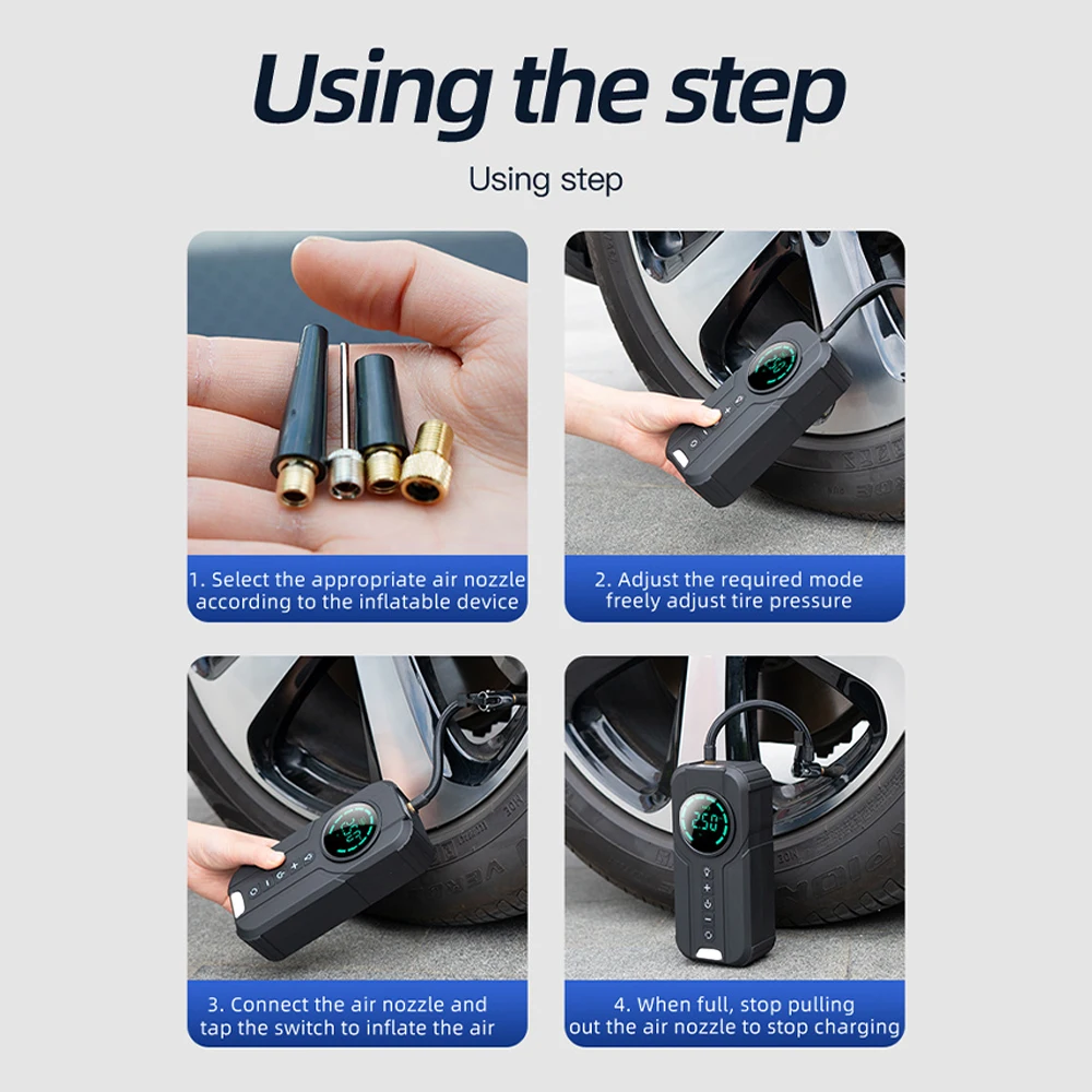 ڵ Ÿ̾ ޴  , 150PSI  , Ÿ̾ â, 12V DC ڵ Ÿ̾ ,  з 