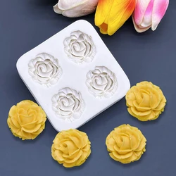 Rose Flower Silicone Mold for Cake and Chocolate Decorating (Grey)