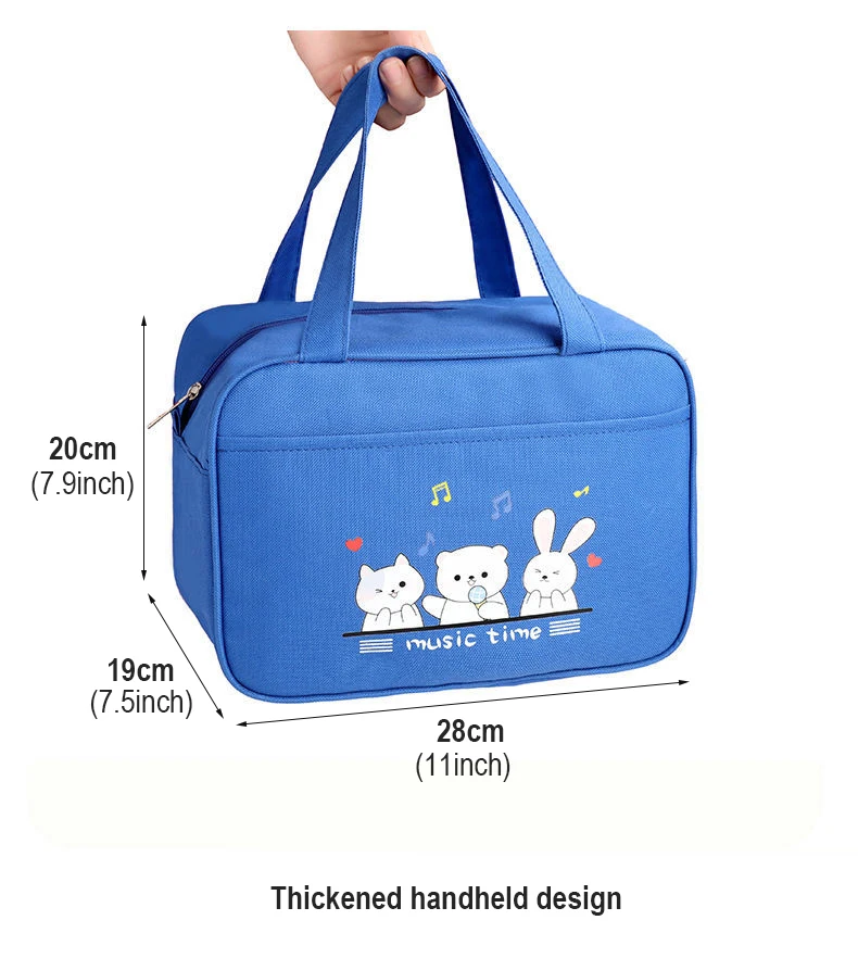 Kids Lunch box Insulated Soft Bag Large Cooler Back to School Thermal Meal Tote Kit for Girls Boys Space Astronaut Storage Bag