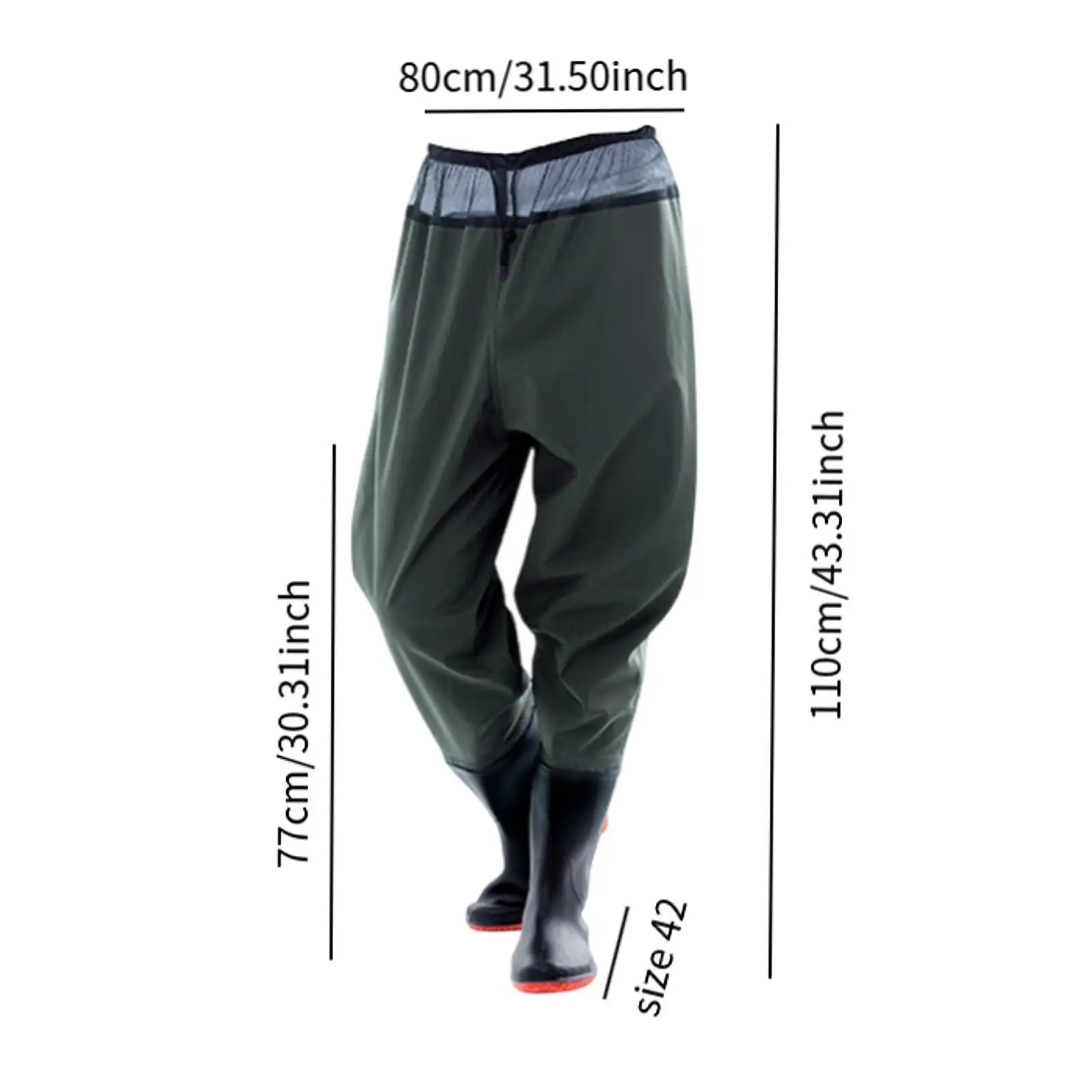 Pantalon de pêche pieds nus pour jardinage, agriculture et activités de plein air étanches