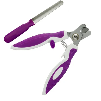 Pets ABS Stainless Steel Nail Clippers Scissors Files Dogs Cats Claw Trimmer Cutter Grooming Tools Set 6