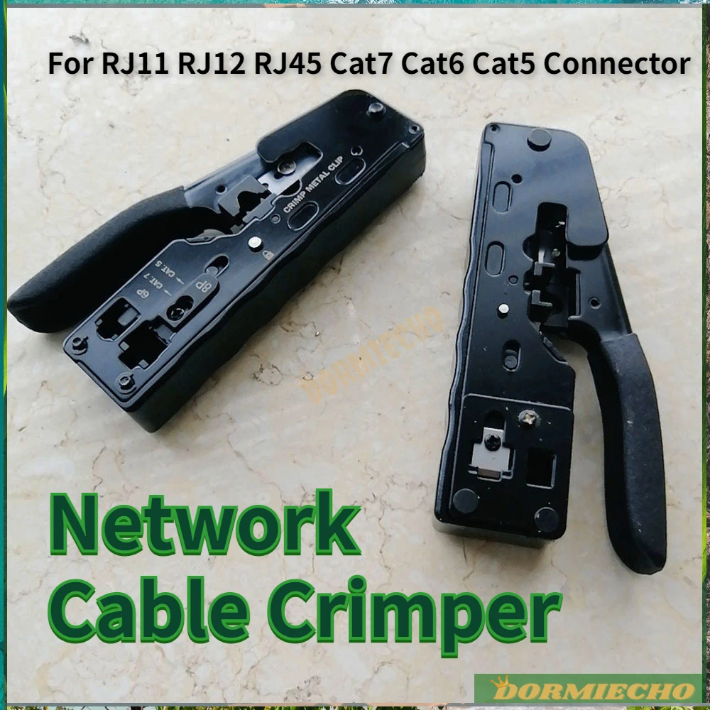 Nuovo Arrivo Cavo Di Rete Crimpatrice Spelafili Utilizzato Per Rj11 Rj12 Rj45 Cat5 Cat6 Cat7 Pinza Spelafili Connettore Crimp Tool Cutter