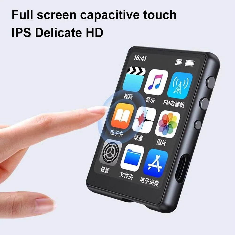 MP4 Player Lossless Music Player Full Touch Screen 2.4 inches Portable MP3 with Speaker Support FM Radio Recording E-Book mp4 player,music player,mini media player