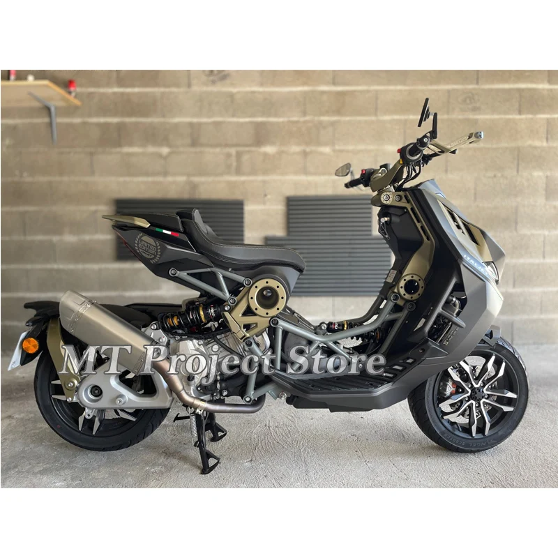 Motorcycle Full Systems Exhaust Escape Moto Modified Front Link Pipe Special Accessories Slip On For Italjet Dragster 125 200 - Image 2