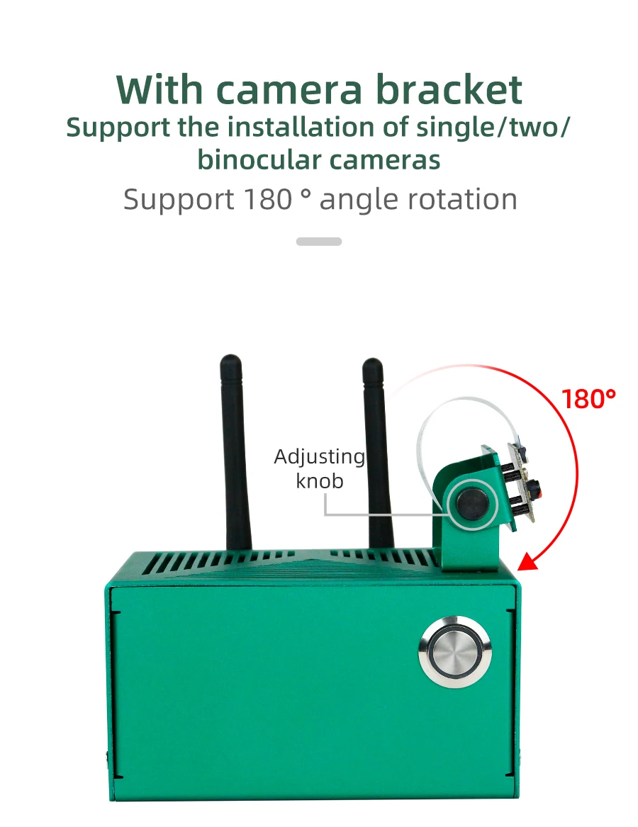 Yahboom Jetson Nano Gehäuse aus Aluminiumlegierung für Jetson Nano B01/Orin NX SUPER/Orin NANO SUPER mit Kamerahalterung Netzschalter – Detail 11