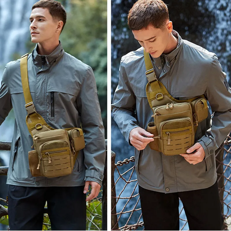 Nylon Outdoor Sports Crossbody Shoulder Bag for Men