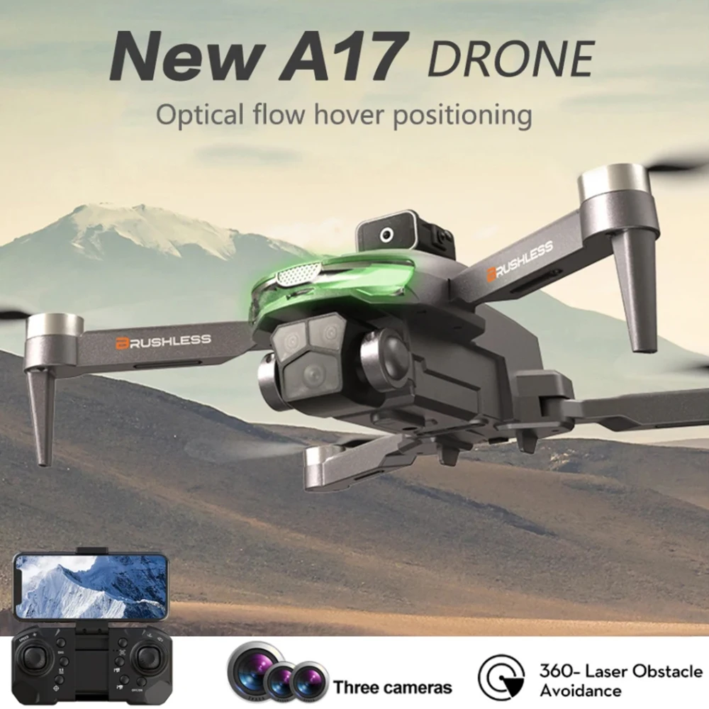 

Квадрокоптер A17 с Wi-Fi и FPV-камерой, 360 °