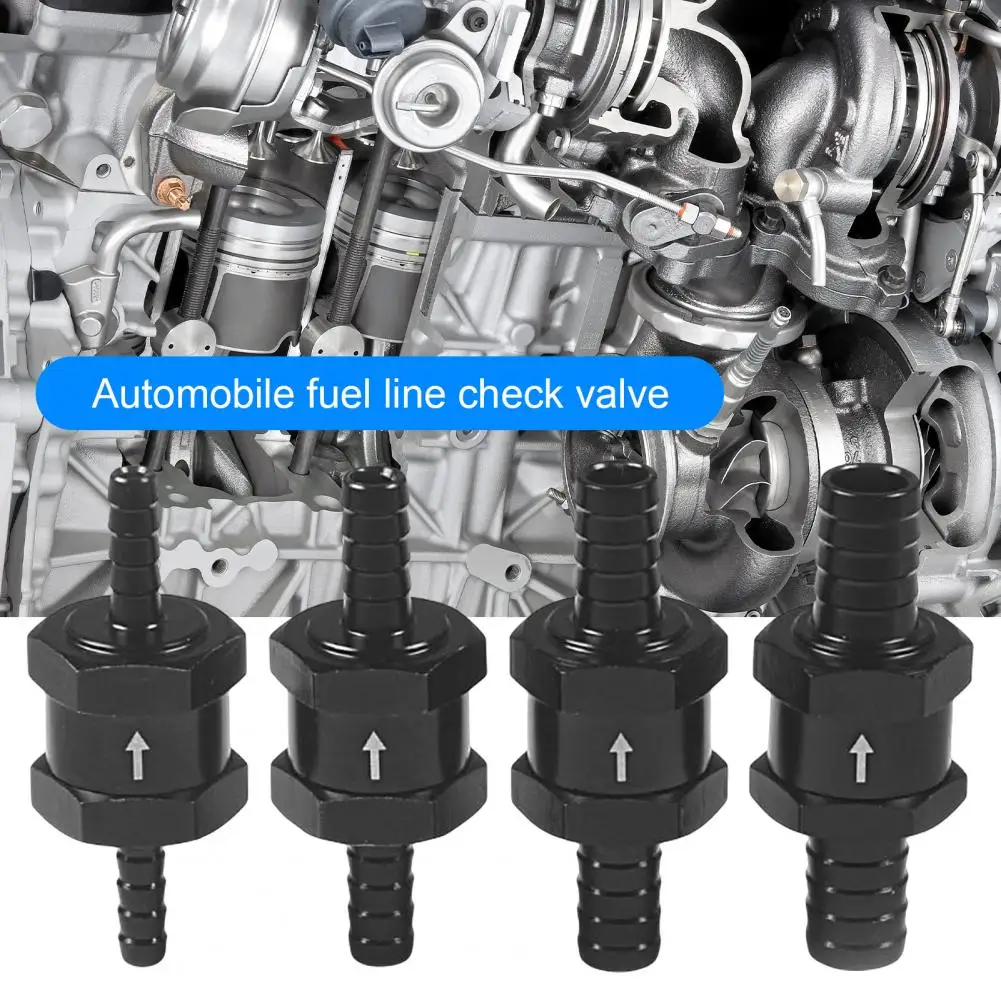 Fitting Adapter Aging Resistant 6/8/10/12mm Aluminum Inline Fuel Filter Shut Off Valve for Car