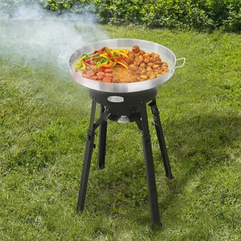 Gas Cooker with Stainless Steel Wok 2